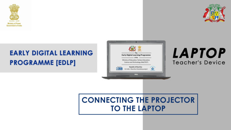 Connecting the Projector to the Laptop