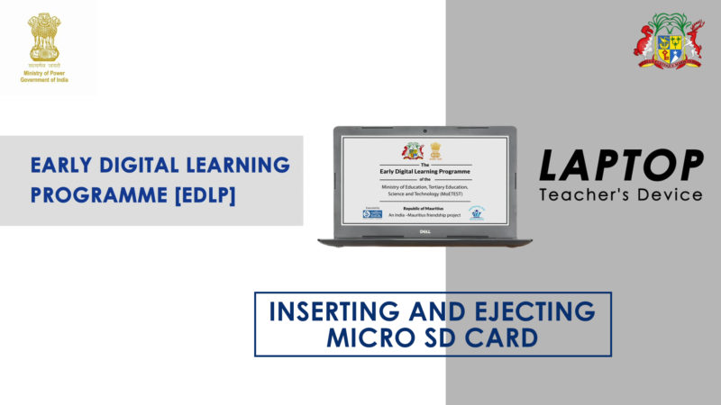 Inserting and Ejecting Micro SD Card